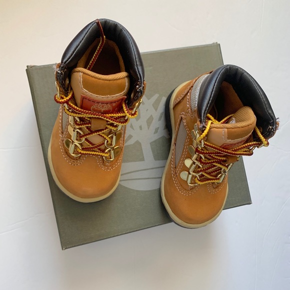 Toddler’s TIMBERLAND 6 INCH FIELD BOOT (WHEAT) - Picture 4 of 8